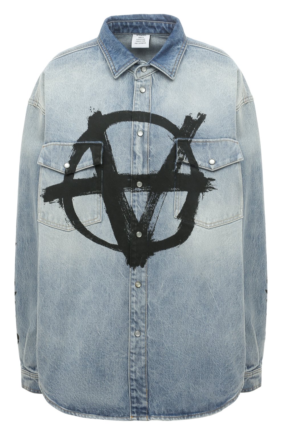 Джинсовая рубашка VETEMENTS, арт. UE52SH840N 2802/W, фото 1