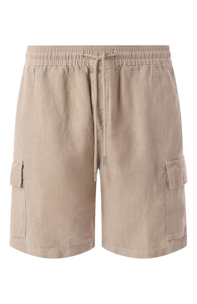 Льняные шорты VILEBREQUIN бежевого цвета по цене 31700 руб., арт. BAIE/U3U01, фото 1 Льняные шорты VILEBREQUIN, арт. BAIE/U3U01, фото 1