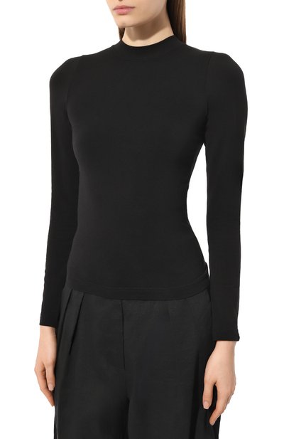Хлопковый лонгслив BALENCIAGA черного цвета по цене 79150 руб., арт. 773269/TPV08, фото 3 Хлопковый лонгслив BALENCIAGA, арт. 773269/TPV08, фото 3