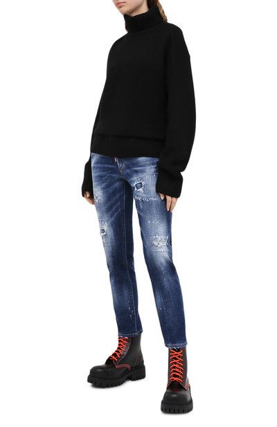 Джинсы DSQUARED2 синего цвета по цене 62150 руб., арт. S75LB0384/S30342, фото 2 Джинсы DSQUARED2, арт. S75LB0384/S30342, фото 2