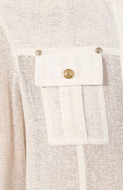 Рубашка из смеси вискозы и льна BALMAIN, арт. RF12234/C105, фото 5