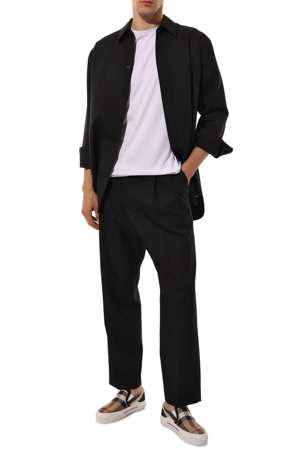 Хлопковые слипоны BURBERRY, арт. 8056762, фото 2