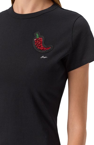 Хлопковая футболка BOSS ORANGE, арт. 50535125, фото 5