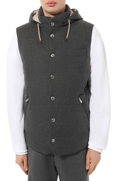 Пуховый жилет BRUNELLO CUCINELLI, арт. MM4851162, фото 3