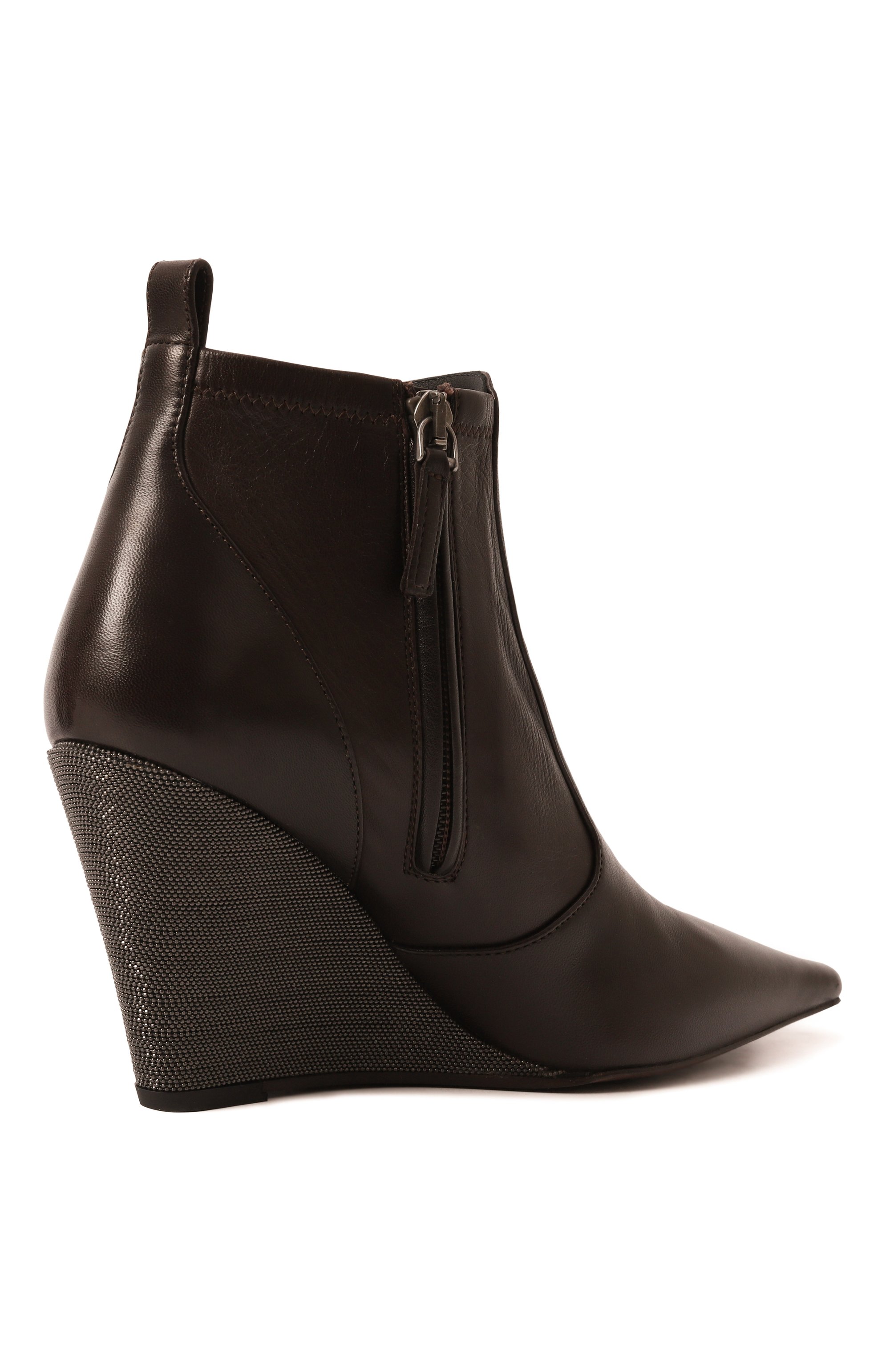 Кожаные ботильоны BRUNELLO CUCINELLI, арт. MZNAC2756P, фото 5