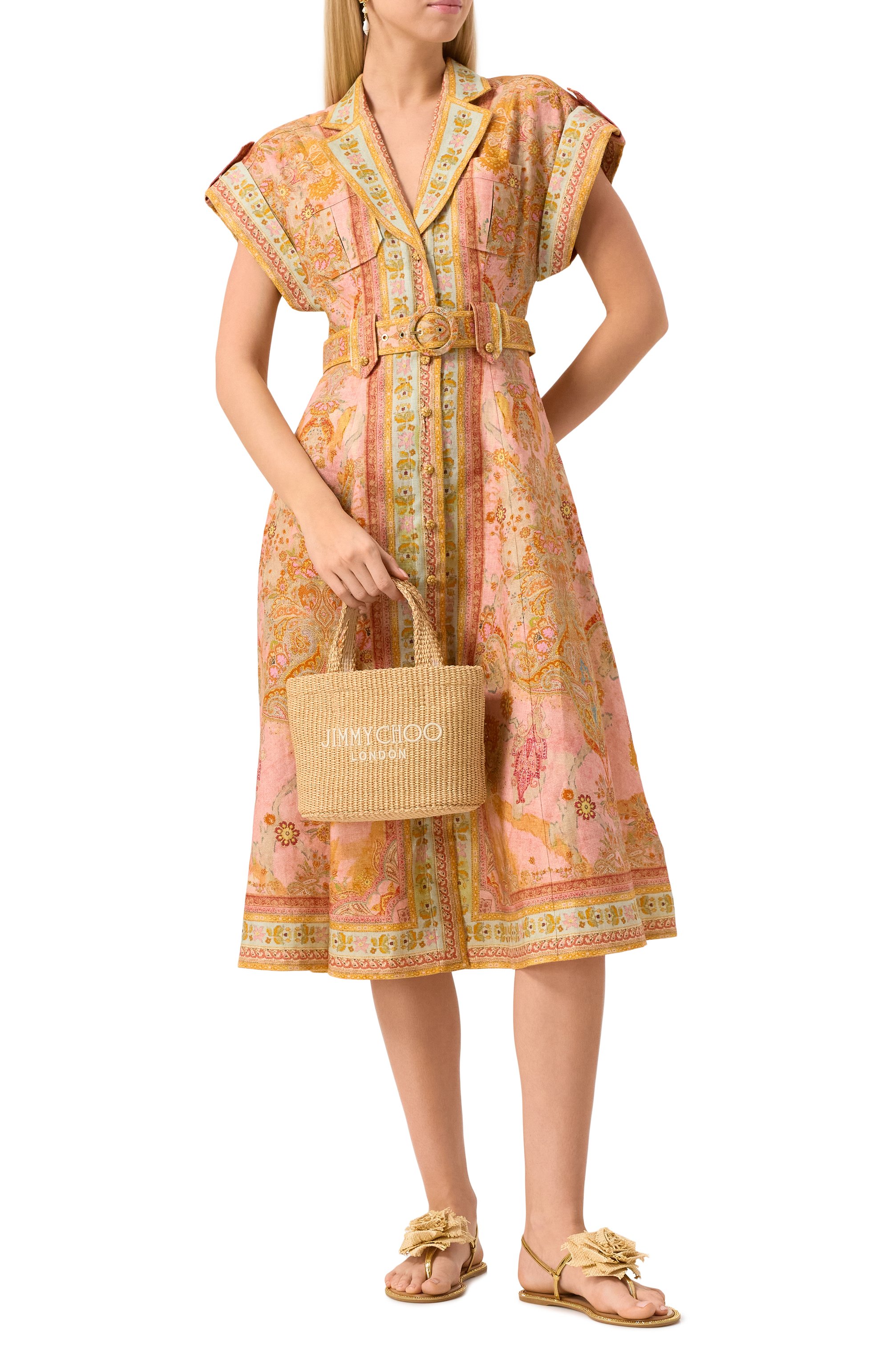 Сумка-тоут ew JIMMY CHOO бежевого цвета по цене 73400 руб., арт. BEACH T0TE E/W MINI, фото 7 Сумка-тоут ew JIMMY CHOO, арт. BEACH T0TE E/W MINI, фото 7