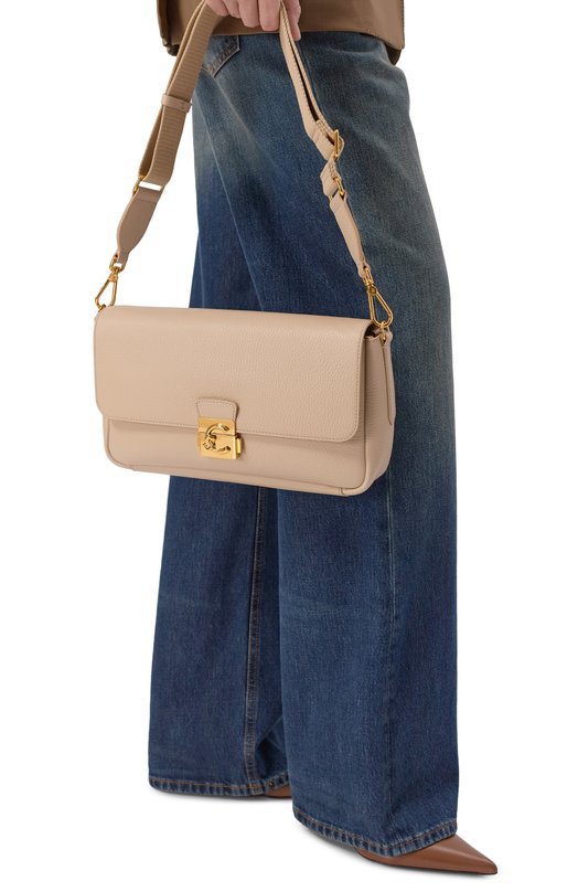 Сумка C-Me Lock large Coccinelle E1 U4K 12 01 01 Бежевый  E1 U4K 12 01 01 Фото 2