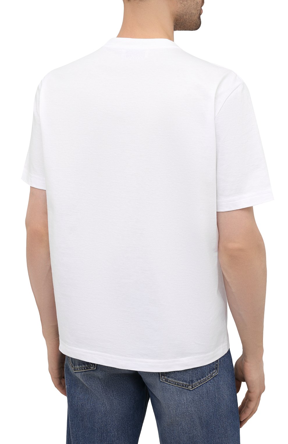 Хлопковая футболка lanvin x gallery dept  LANVIN, арт. RU-TS0005-J091-E21, фото 4