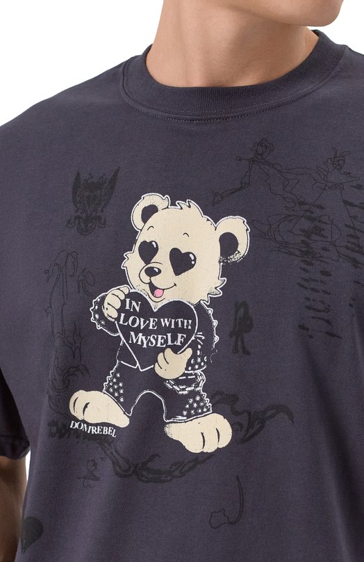 Хлопковая футболка DOMREBEL M M0I/T-SHIRT Серый  M M0I/T-SHIRT Фото 5
