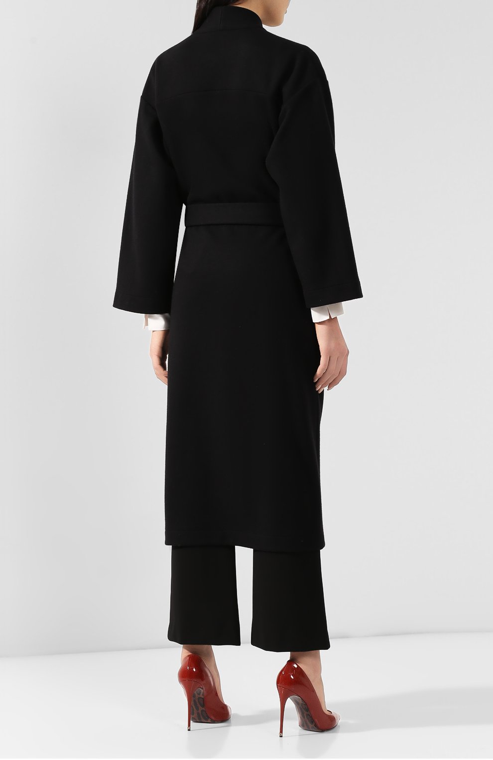 Пальто из смеси кашемира и шерсти GIORGIO ARMANI черного цвета по цене 580500 руб., арт. 3HAL50/AJNPZ, фото 4 Пальто из смеси кашемира и шерсти GIORGIO ARMANI, арт. 3HAL50/AJNPZ, фото 4
