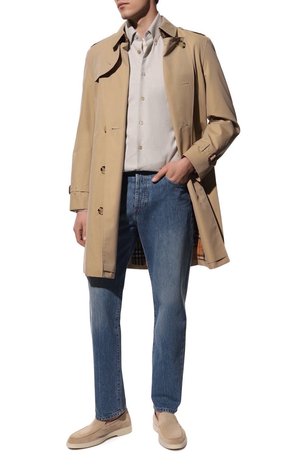 Замшевые лоферы SANTONI, арт. MGYG15996TICBSVUP10, фото 2