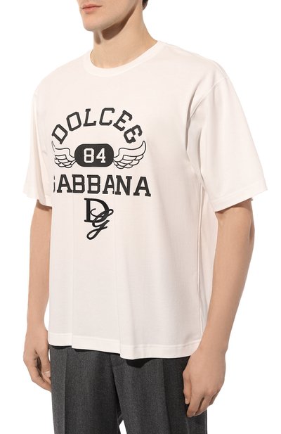 Хлопковая футболка DOLCE & GABBANA, арт. G8PN9Z/G7NSN, фото 3