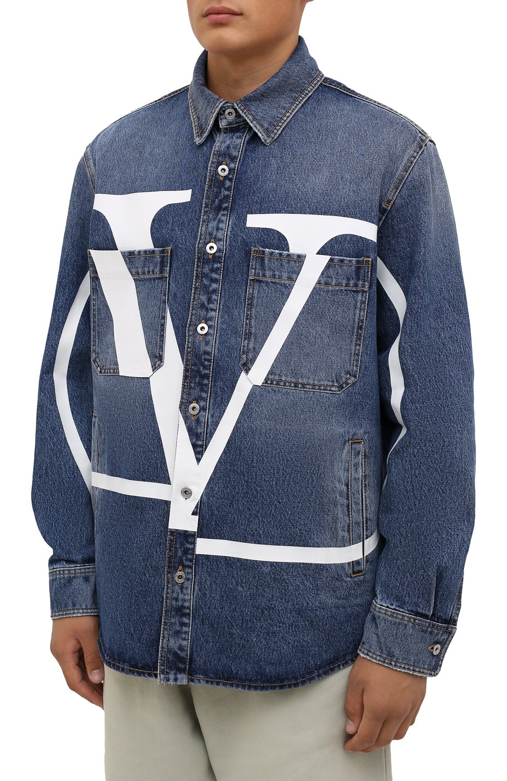 Джинсовая рубашка VALENTINO, арт. WV3DB00G7L0, фото 3