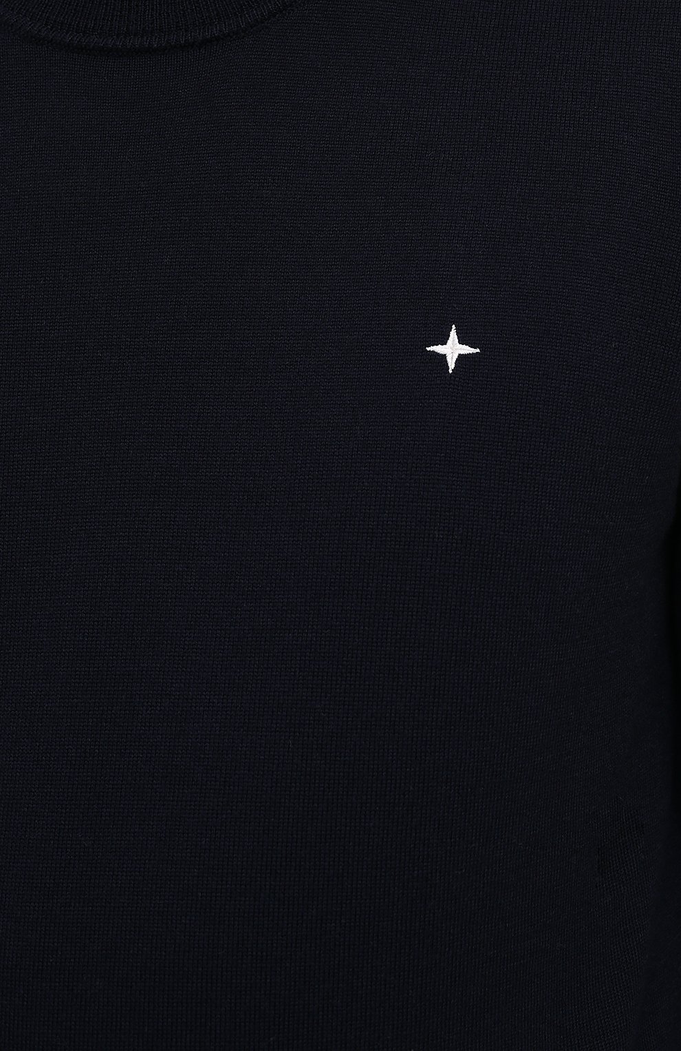 Шерстяной джемпер STONE ISLAND темно-синего цвета по цене 25550 руб., арт. 7315544C4, фото 5 Шерстяной джемпер STONE ISLAND, арт. 7315544C4, фото 5