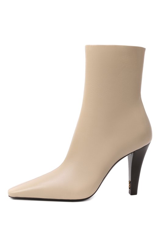 Кожаные ботильоны Jill 95 Saint Laurent 839843/AAE7L Кремовый  839843/AAE7L Фото 4