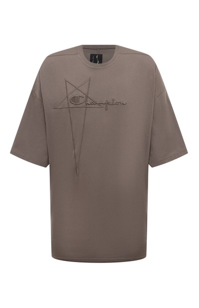 Мужская хлопковая футболка rick owens x champion RICK OWENS, арт. CM01D9229/CHJER