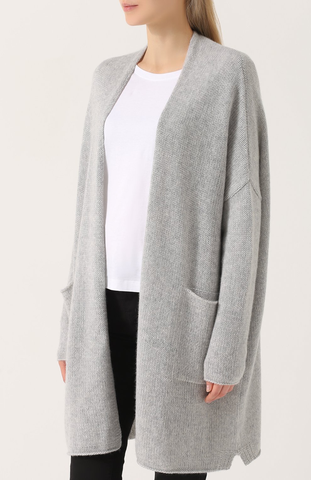 Удлиненный кашемировый кардиган с накладными карманами FTC, арт. 690-0000, фото 3