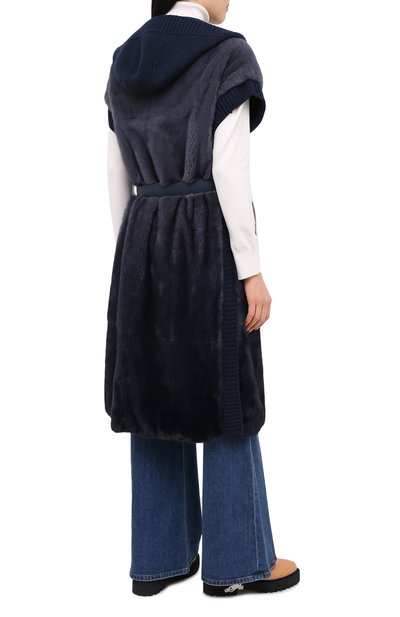 Пальто с мехом норки LORO PIANA, арт. FAG3852, фото 3