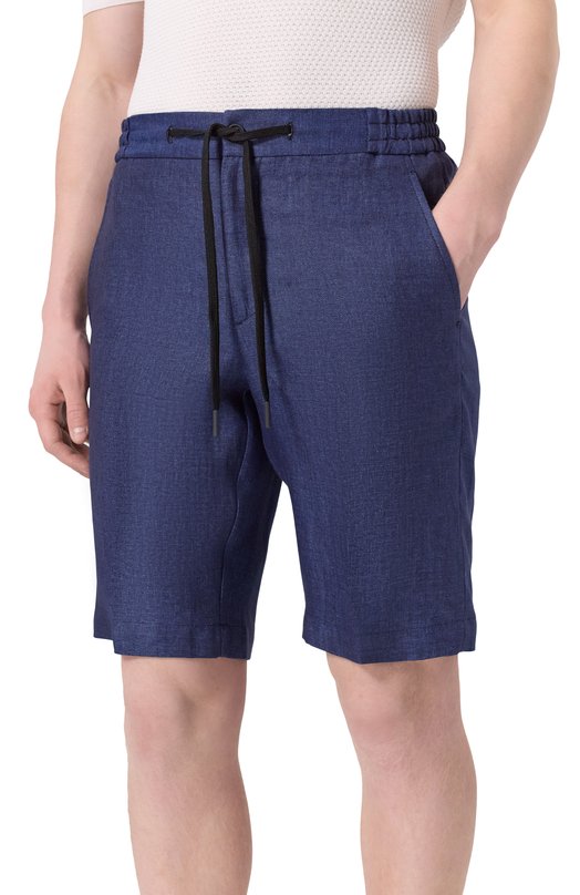 Льняные шорты Berwich SH0RT SPIAGGIA/VT1502 Синий  SH0RT SPIAGGIA/VT1502 Фото 3