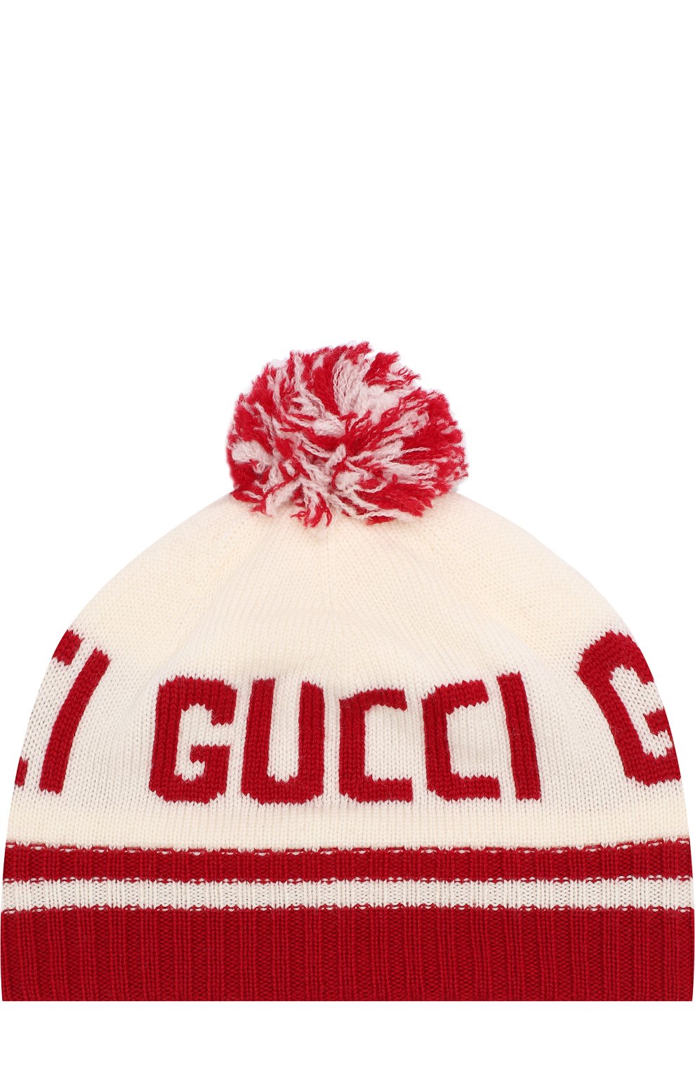 Шерстяная шапка с помпоном GUCCI, арт. 522792/4K206, фото 1