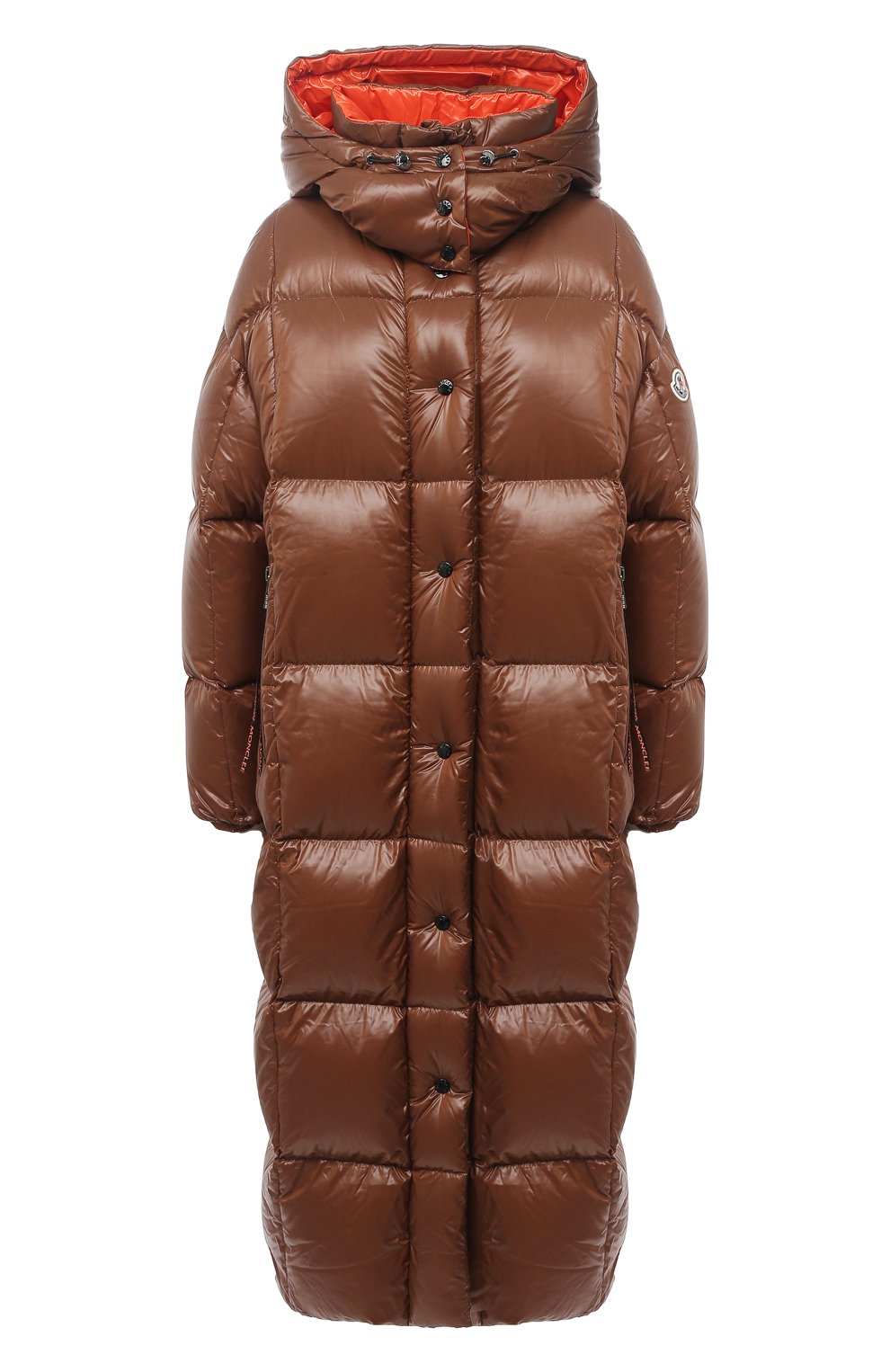 Пуховик MONCLER коричневого цвета по цене 176500 руб., арт. F2-093-1D531-00-C0067, фото 1 Пуховик MONCLER, арт. F2-093-1D531-00-C0067, фото 1