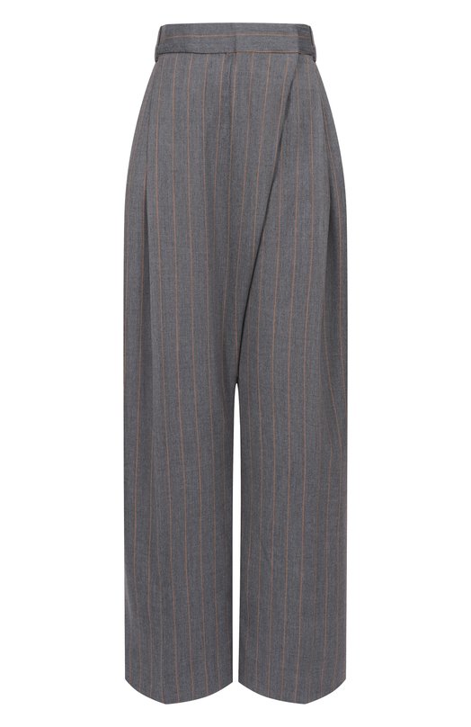 Брюки из шерсти и вискозы Ganni W0761/7013 Серый W0761/7013