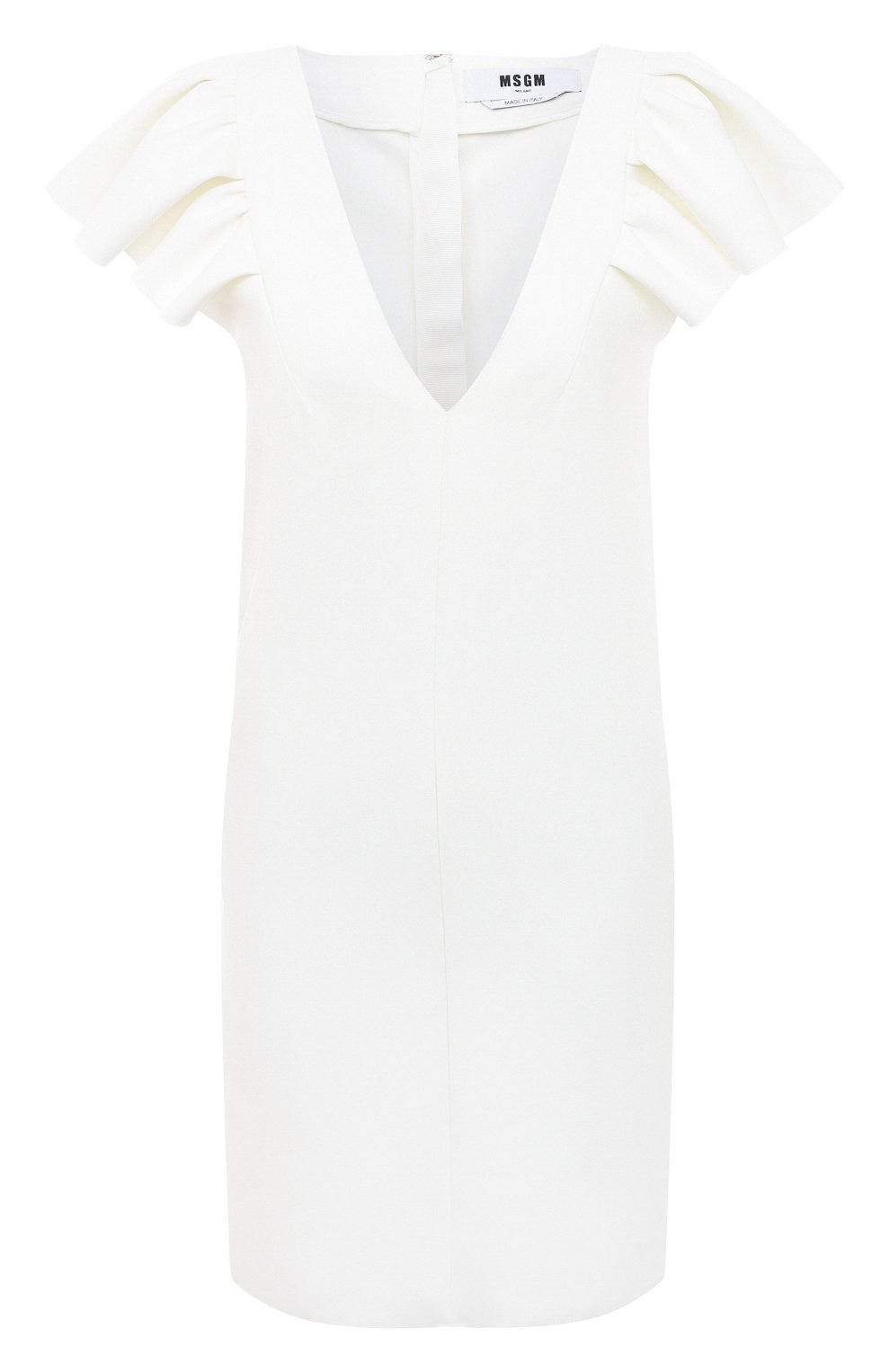 Платье MSGM белого цвета по цене 43150 руб., арт. 3441MDA185 237108, фото 1 Платье MSGM, арт. 3441MDA185 237108, фото 1