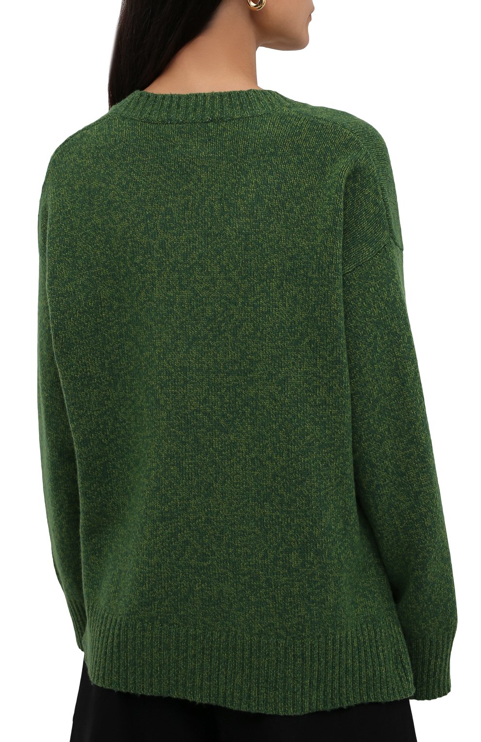 Шерстяной свитер GANNI зеленого цвета по цене 23250 руб., арт. K1573, фото 4 Шерстяной свитер GANNI, арт. K1573, фото 4