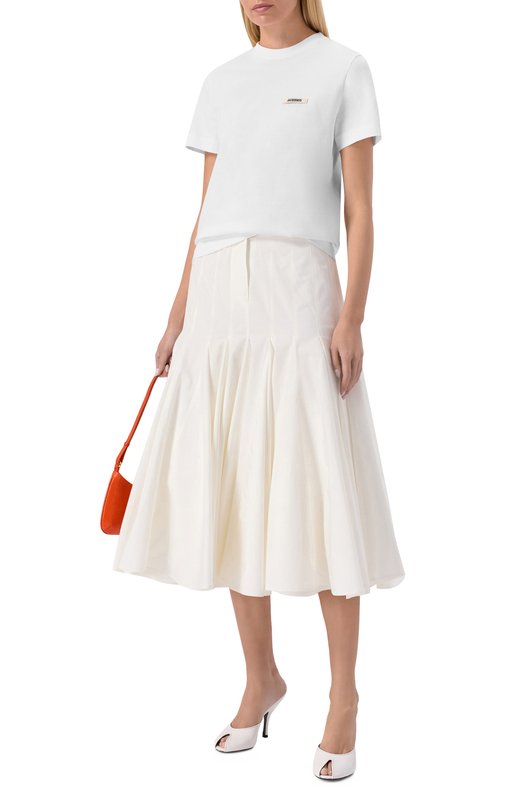 Хлопковая футболка Jacquemus 25HTSW00550/AJ00029 Белый  25HTSW00550/AJ00029 Фото 2