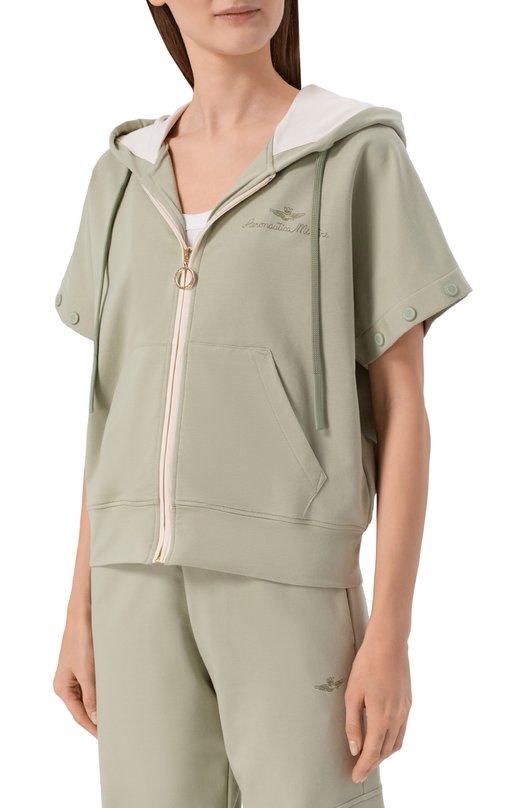 Хлопковый костюм Aeronautica Militare TF0105DF00671 Хаки  TF0105DF00671 Фото 7