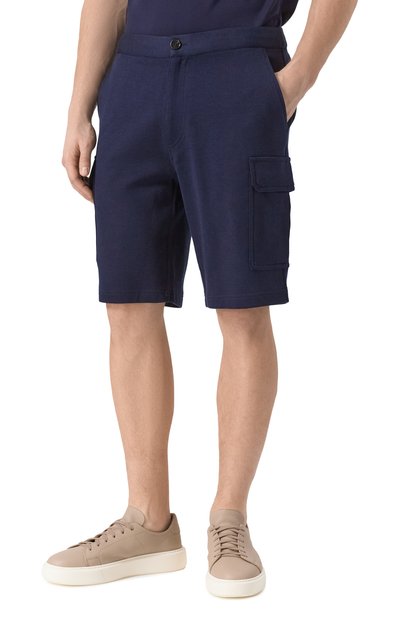 Шорты из хлопка и кашемира BRUNELLO CUCINELLI, арт. MM8313222G, фото 3