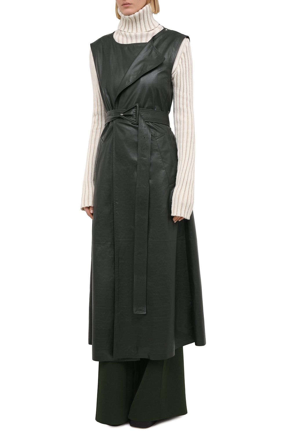 Кожаный тренч BOTTEGA VENETA, арт. 640244/V06E0, фото 8