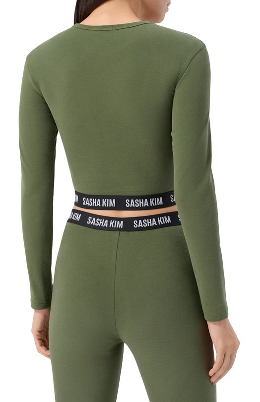 Хлопковый костюм Sasha Kim SK-00000647 Зелёный  SK-00000647 Фото 3