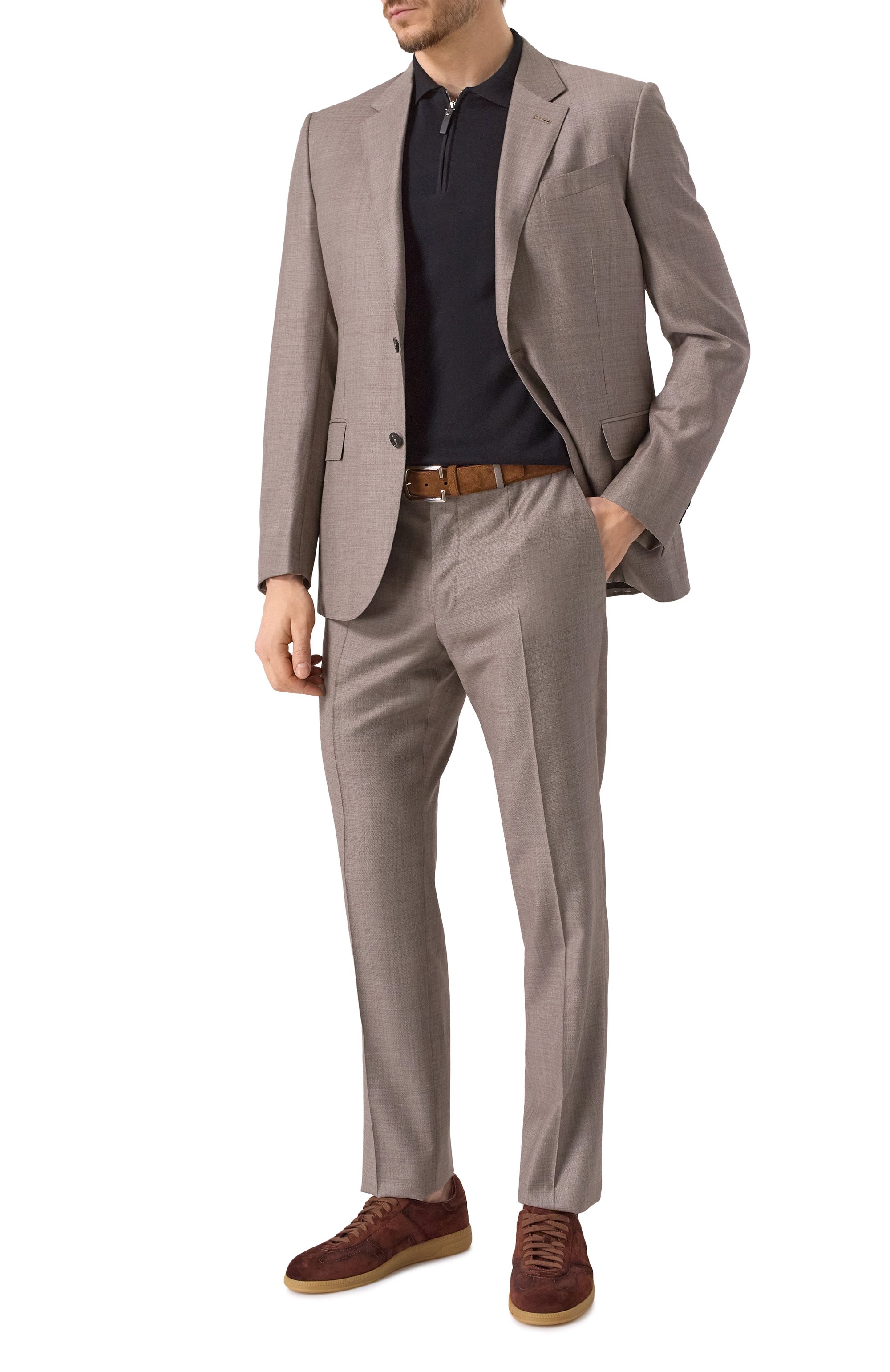 Замшевые кеды dbs oly SANTONI, арт. MBPG22072FARTSE2, фото 2