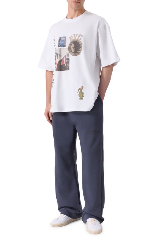 Хлопковые брюки Comme des Fuckdown CFABM01849 Серый  CFABM01849 Фото 2