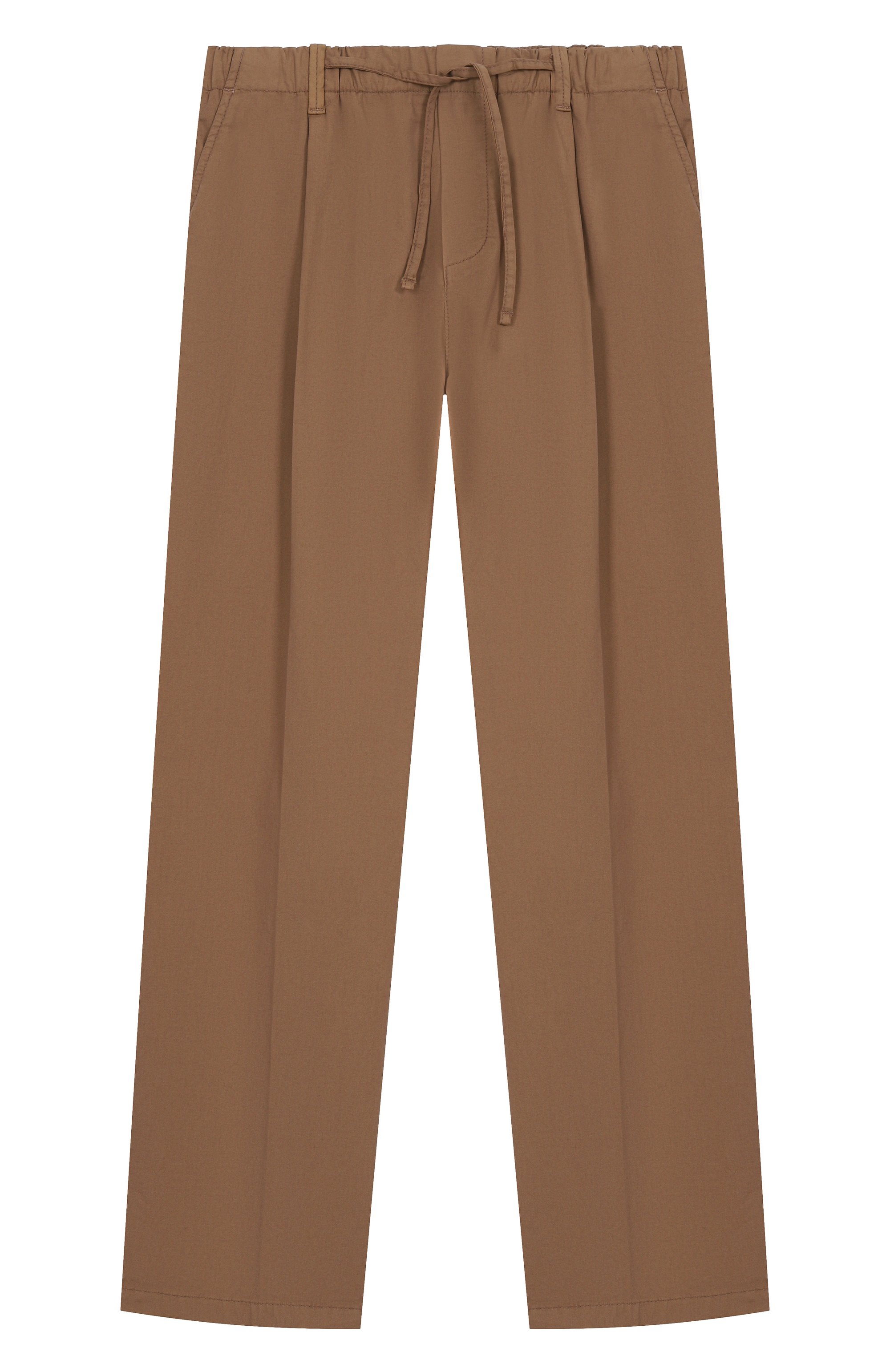 Хлопковые брюки PAOLO PECORA MILANO светло-коричневого цвета по цене 13400 руб., арт. PP4023/6-12, фото 1 Хлопковые брюки PAOLO PECORA MILANO, арт. PP4023/6-12, фото 1