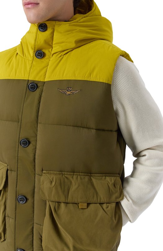 Утепленный жилет Aeronautica Militare AB3017UCT04211 Хаки  AB3017UCT04211 Фото 5