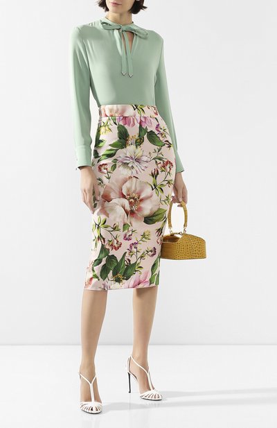 Шелковая юбка DOLCE & GABBANA, арт. F4BSYT/FSAZK, фото 2