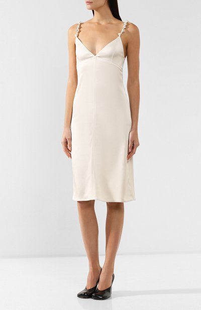 Атласное платье BOTTEGA VENETA, арт. 568085/VA6Q0, фото 3