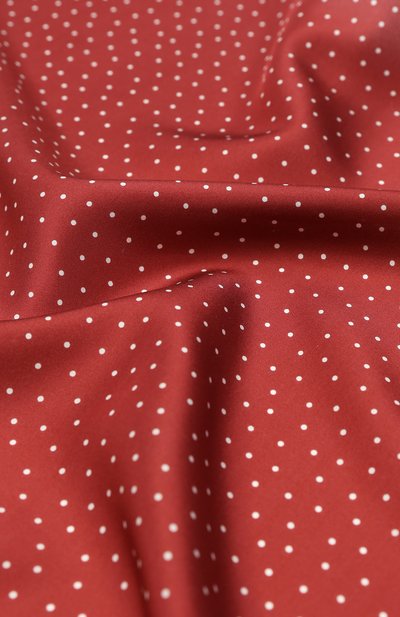 Шелковый платок с узором LANVIN бордового цвета по цене 7250 руб., арт. 2716/HANDKERCHIEF, фото 3 Шелковый платок с узором LANVIN, арт. 2716/HANDKERCHIEF, фото 3