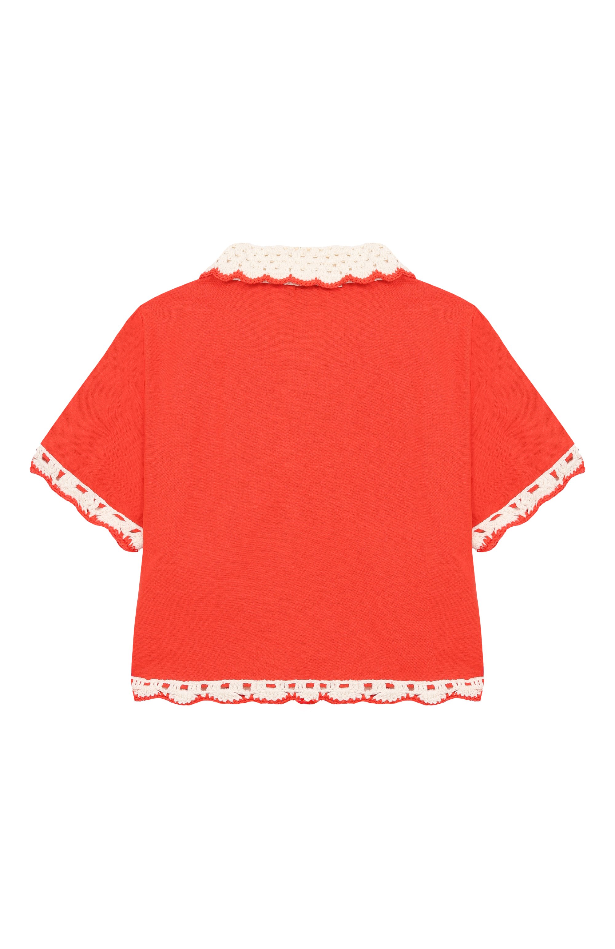 Хлопковая рубашка STELLA MCCARTNEY красного цвета по цене 14650 руб., арт. TY5A31, фото 2 Хлопковая рубашка STELLA MCCARTNEY, арт. TY5A31, фото 2