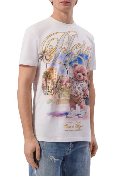 Хлопковая футболка PHILIPP PLEIN, арт. SAFC MTK8837 PJY002N, фото 3