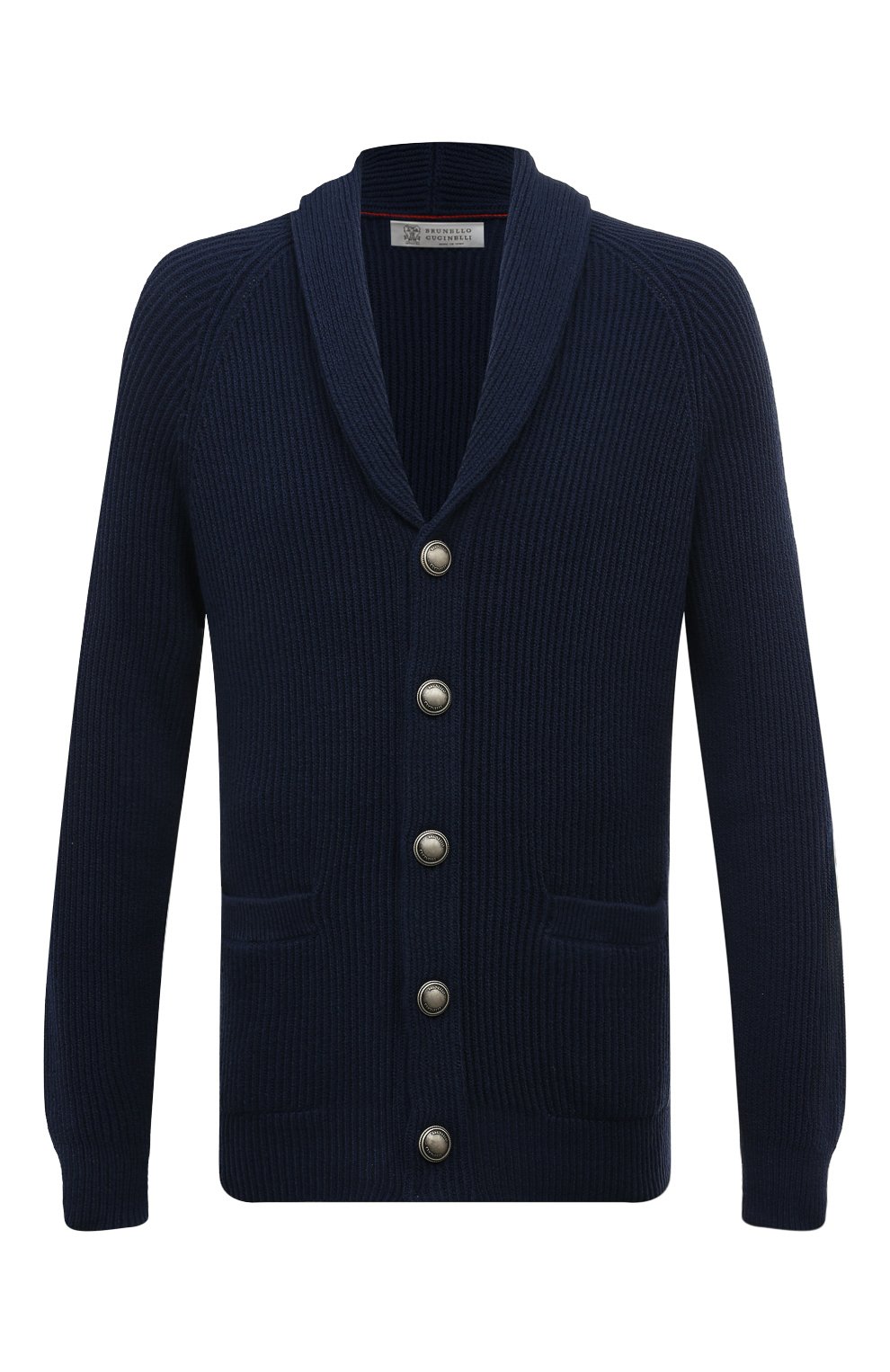 Хлопковый кардиган BRUNELLO CUCINELLI темно-синего цвета по цене 164000 руб., арт. M2W706006, фото 1 Хлопковый кардиган BRUNELLO CUCINELLI, арт. M2W706006, фото 1