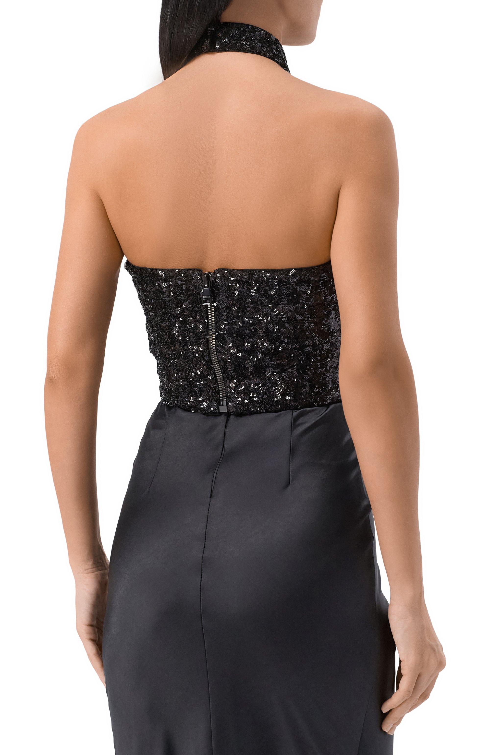 Топ с отделкой пайетками BALMAIN, арт. FF0AB505/PD22, фото 4