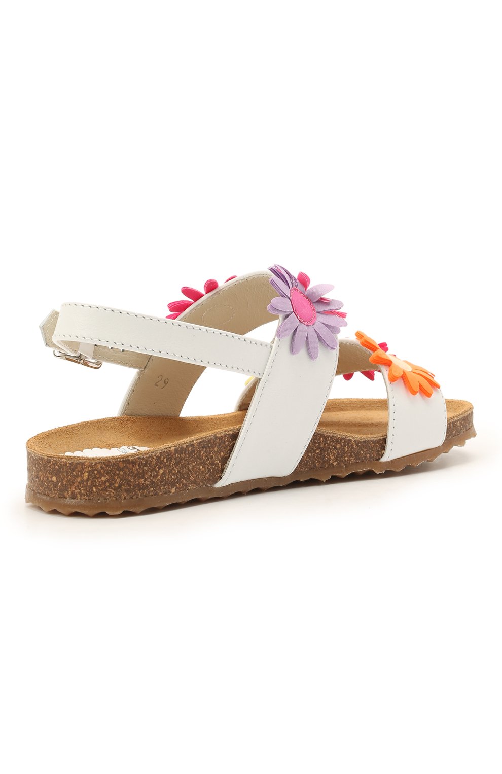 Кожаные босоножки IL GUFO белого цвета по цене 24950 руб., арт. G583/VITELL0 NAPPAC0L0RS/27-30, фото 3 Кожаные босоножки IL GUFO, арт. G583/VITELL0 NAPPAC0L0RS/27-30, фото 3