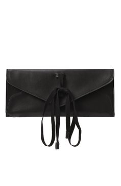 Женский клатч terri small ANN DEMEULEMEESTER черного цвета, арт. B0012605/LT128 | Фото 1 (Размер: small; Материал сплава: Проставлено; Материал: Натуральная кожа; Драгоценные камни: Проставлено; Женское Кросс-КТ: Клатч-клатчи)