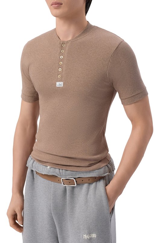 Хлопковая футболка Magliano MGSS26TT01876 Бежевый  MGSS26TT01876 Фото 3
