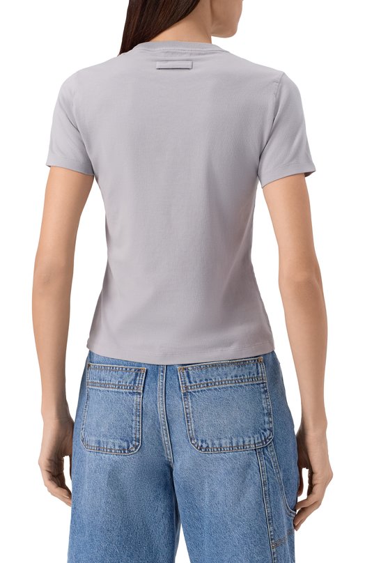 Хлопковая футболка Jean Paul Gaultier 25/03-W-T0294/J002 Серый  25/03-W-T0294/J002 Фото 4