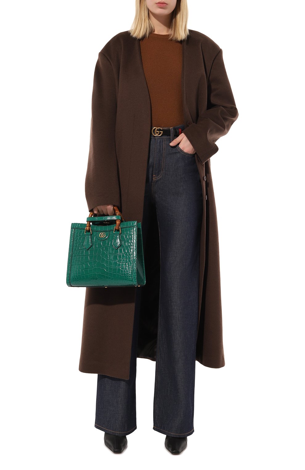 Сумка-тоут diana small из кожи крокодила GUCCI, арт. 660195 EV40T, фото 7