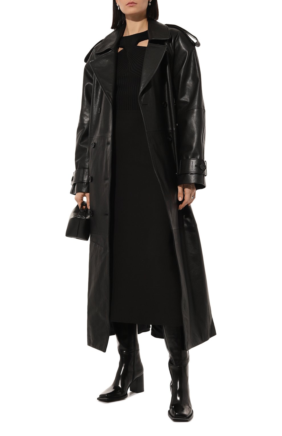 Кожаный плащ MAINLESS, арт. TR22-01-01-BL, фото 2